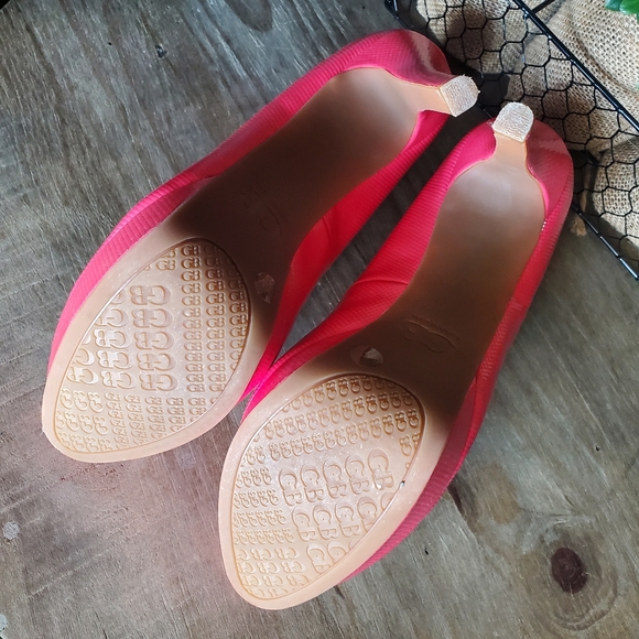 Gianni Bini | Hot Pink Platform Heels Round Toe - Picture 10 of 11